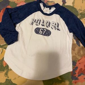 Ralph Lauren toddler boys long sleeve shirt, size 12 mos.